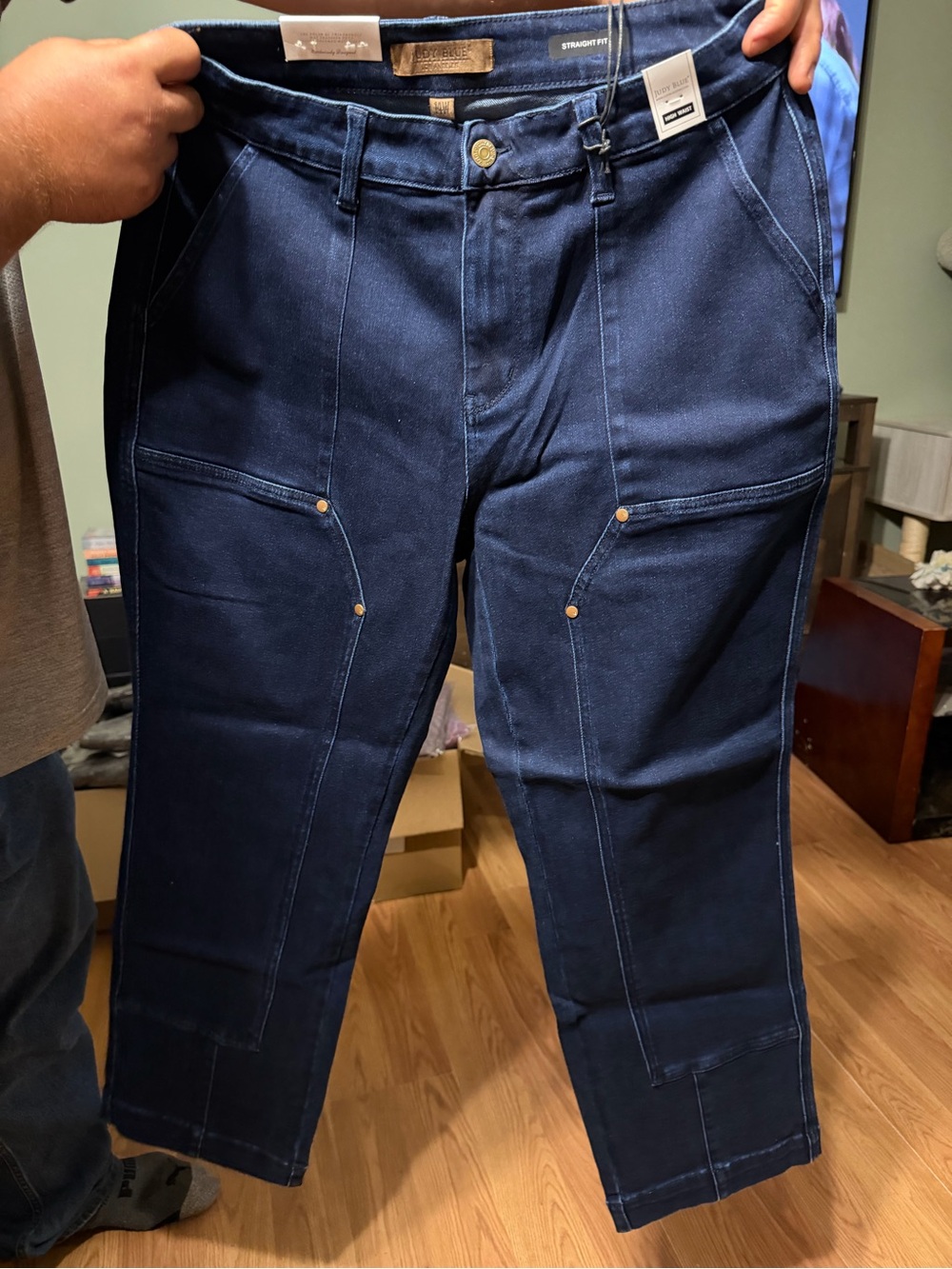 Judy Blue Dark Blue Cargo Jeans